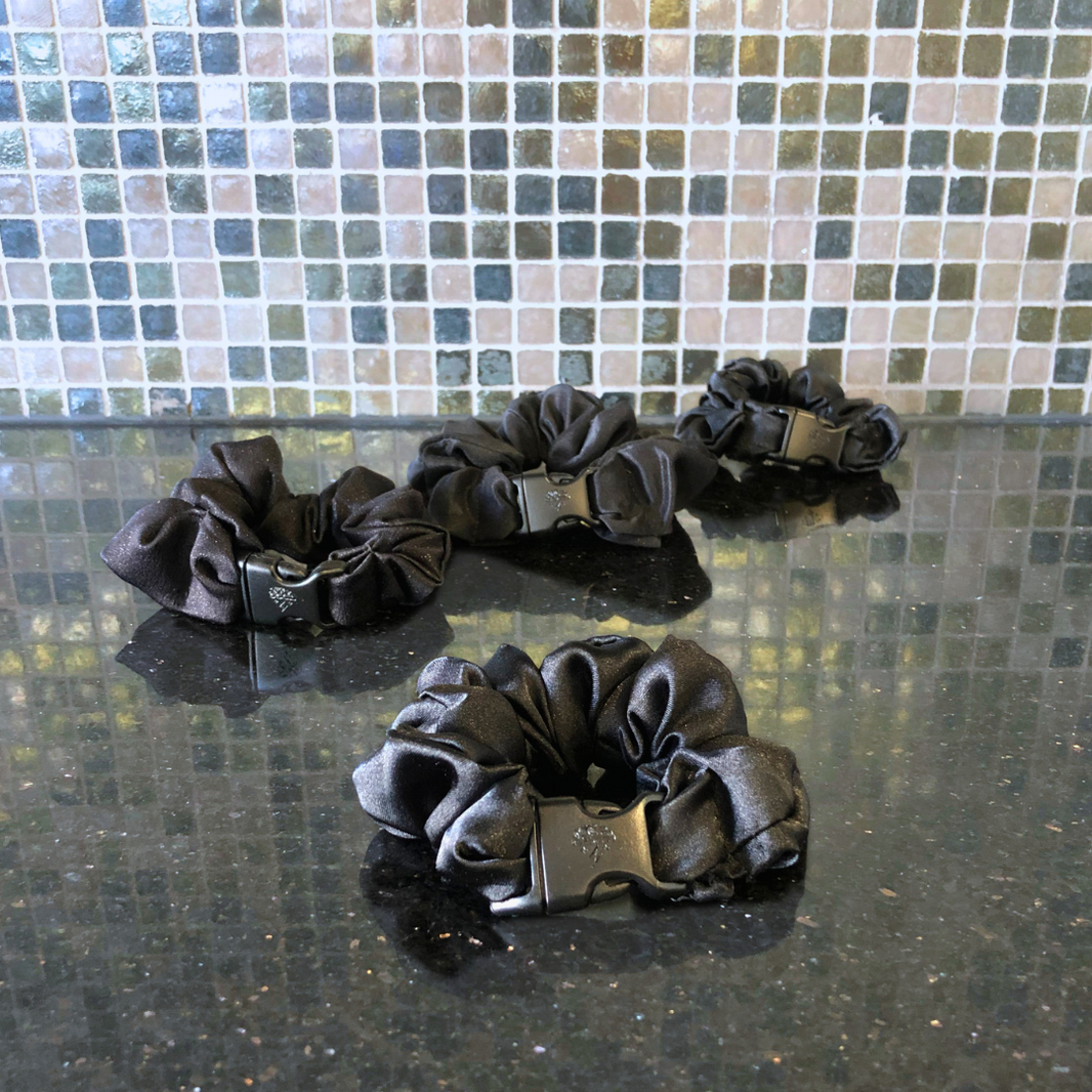 Buckle Scrunchie - Neutral Colors - No Snagging, No Tangles-Buckle Scrunchie - Neutral Colors - No Snagging, No Tangles