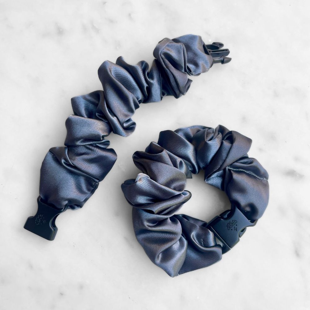 Buckle Scrunchie - Neutral Colors - No Snagging, No Tangles-Buckle Scrunchie - Neutral Colors - No Snagging, No Tangles