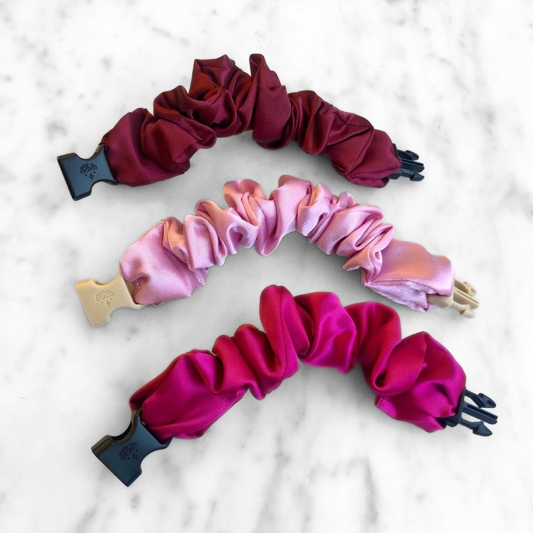 Valentine's Day Gift Set Bundle - 3-Pack Buckle Scrunchies - No Snagging, No Tangles-Valentine's Day Gift Set Bundle - 3-Pack Buckle Scrunchies - No Snagging, No Tangles