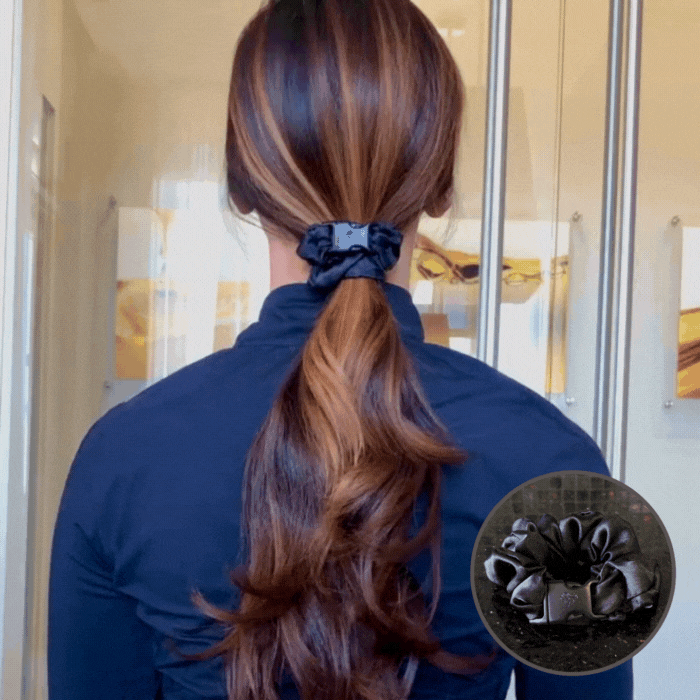 Buckle Scrunchie - Neutral Colors - No Snagging, No Tangles-Buckle Scrunchie - Neutral Colors - No Snagging, No Tangles