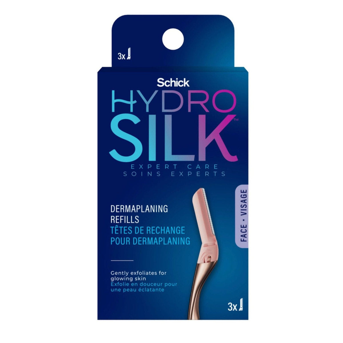 Schick Hydro Silk Dermaplaning Refills, 3 Count-Schick Hydro Silk Dermaplaning Refills, 3 Count