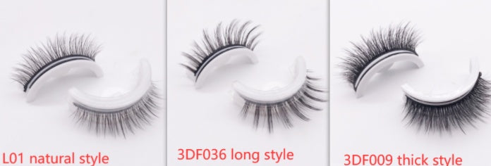 Reusable 3D Mink Lashes Natural False Eyelashes Self Adhesive Fake Glue Free Makeup Eyelash Extension Silk-af78e28afcbbd7d0dda7563a34219fa6