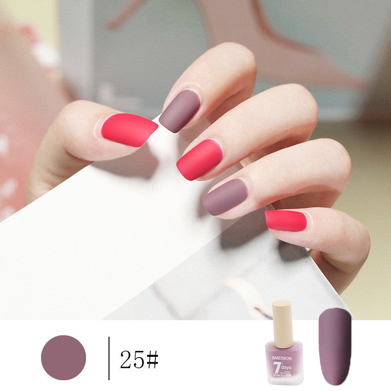 Frosted No-baking Quick-drying Nude Matte Nail Polish-87a46e506b0e1ba2ca34b43f15b018ed