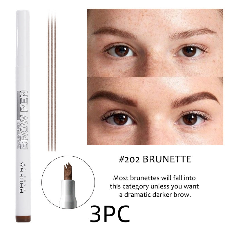 New Long Lasting Ultra-Fine Four-Comb Eyebrow Pencil-9d598a9e6c84f46c74ef25160597f81f