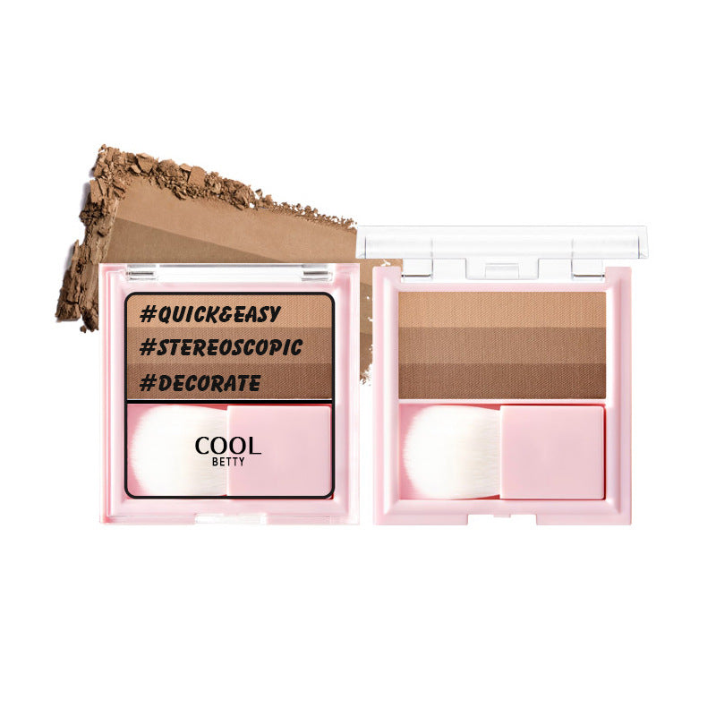 New Contouring Pan Powder Tricolor Highlight Shadow-ddb79240111519001fbc9f36fe194c61