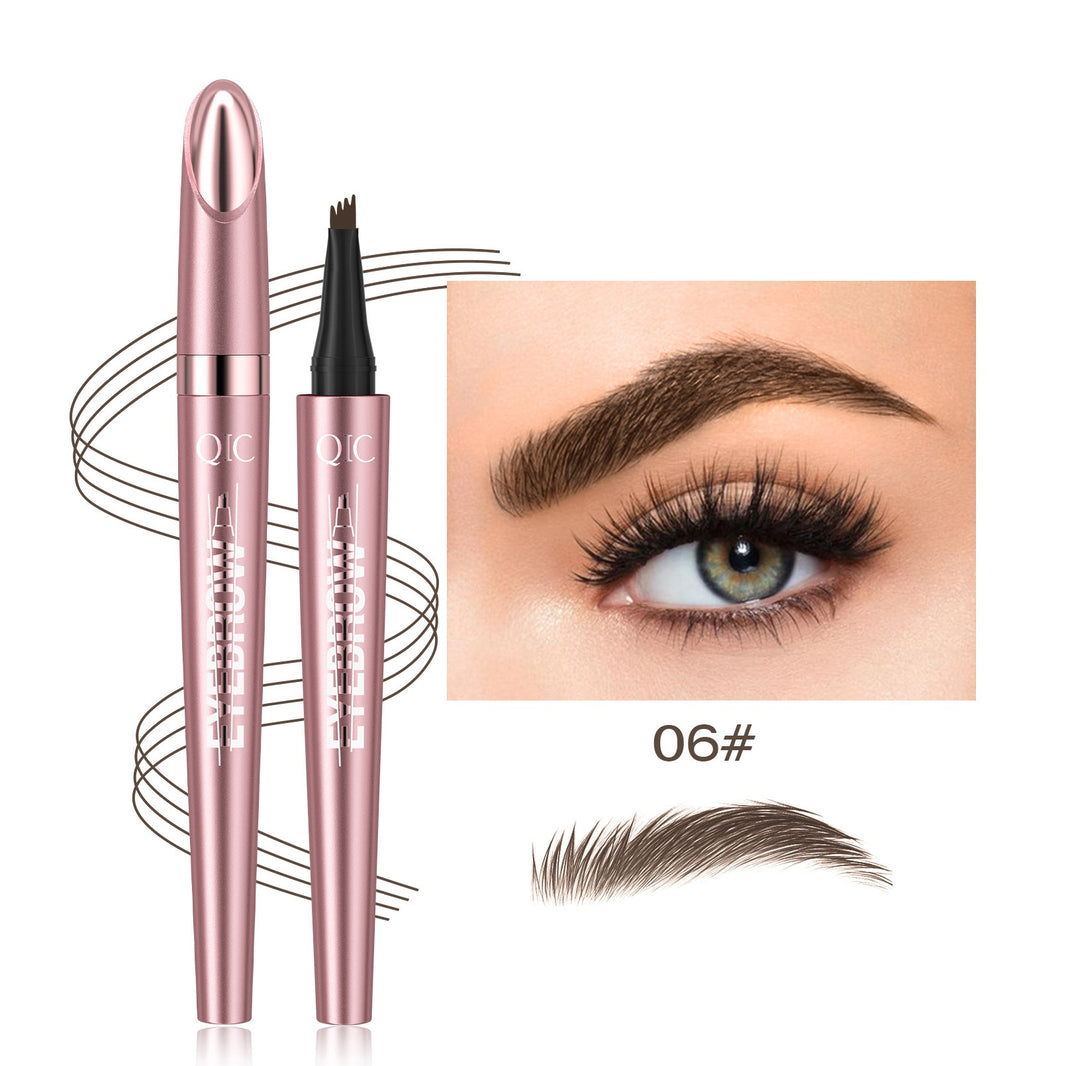 Waterproof And Smooth Not Smudge Four-fork Liquid Eyebrow Pencil-3bacb7e5e36910fd399932a325355c4c