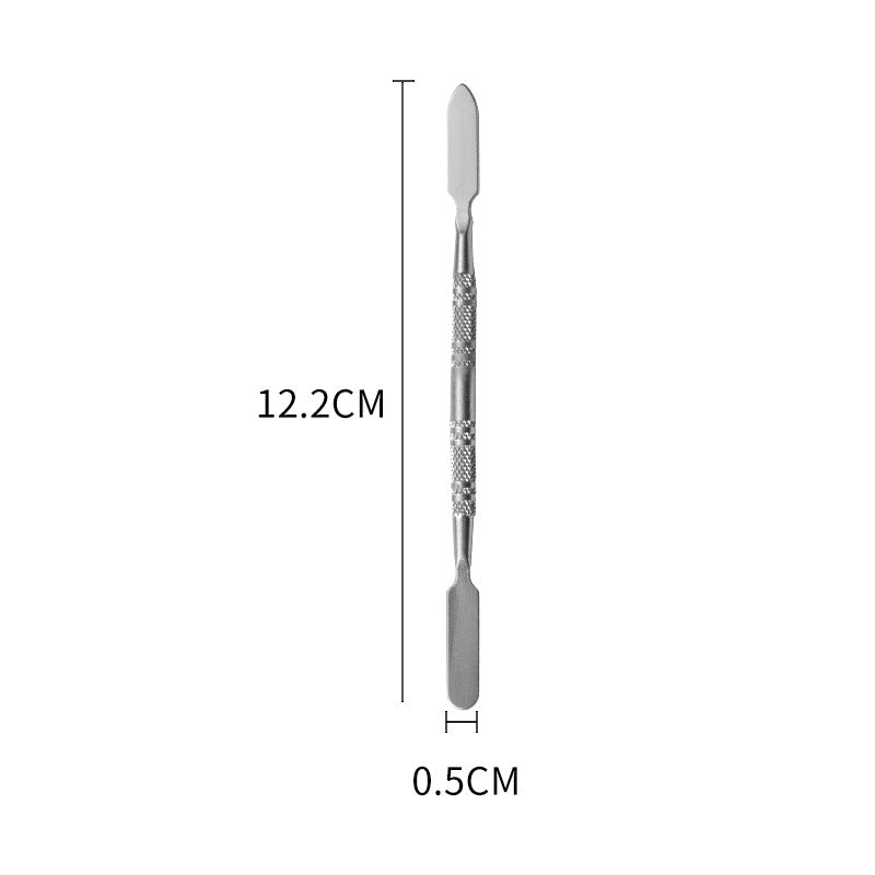 Stainless Steel Cosmetic Makeup Palette, Professional Cosmetic Mixing Makeup Palette Spatula Makeup Artist Tool, Beauty Salon Color Cream Mixing Palette With A Spatula Makeup Nail Art Palette-1ac426abec8eb902f715ee9d4bf360bc