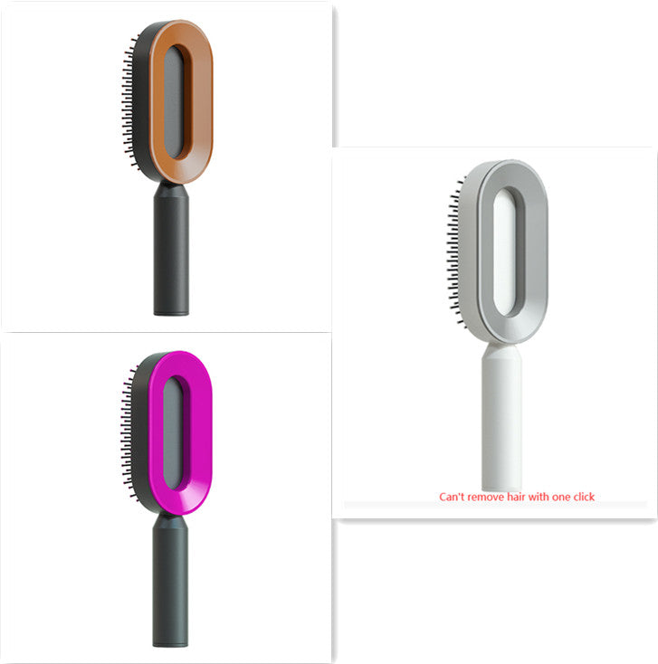 Self Cleaning Hair Brush For Women One-key Cleaning Hair Loss Airbag Massage Scalp Comb Anti-Static Hairbrush-7b0fb62b91147f3c61b3f68d25f7f217