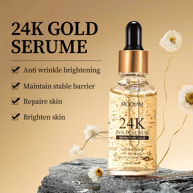 24K Gold Foil30mL Vitamin E Retinol Anti-wrinkle The Lifting Face Serum-1468be8c8f56c797b3cc43108f510b00