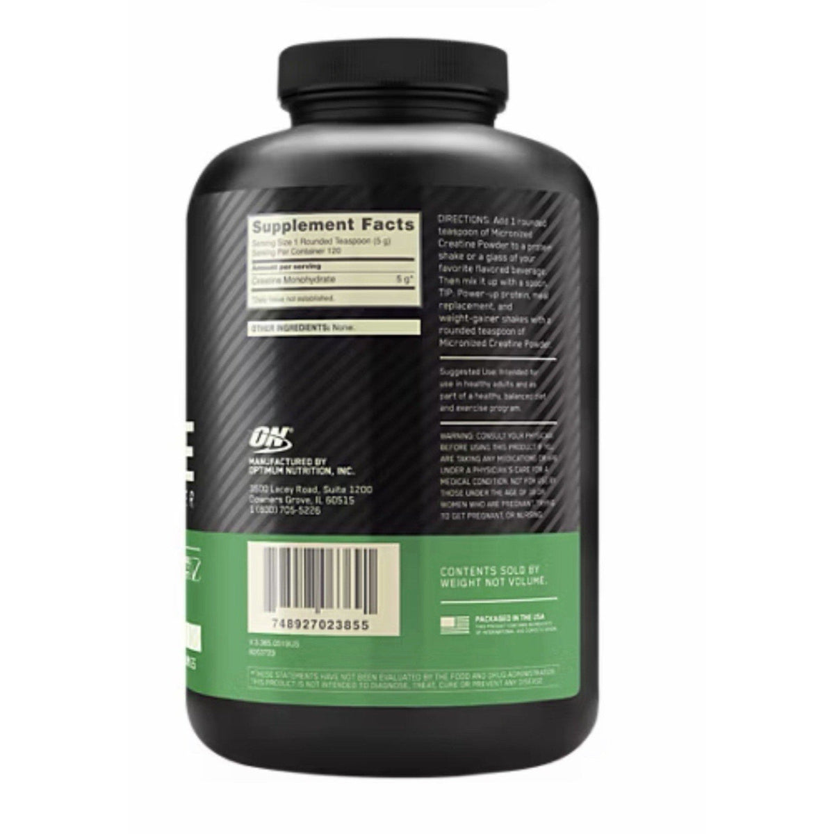 Optimum Nutrition Micronized Creatine Powder, 1.32 lb (600 g)-Optimum Nutrition Micronized Creatine Powder, 1.32 lb (600 g)