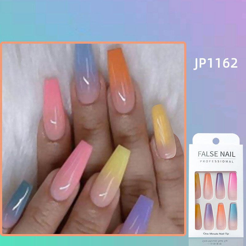 Flat Head Nail Fake Nail Patch Wear Manicure Finished Product-6f1aa02f75dbdcb155ffc30a9b5ec3ff