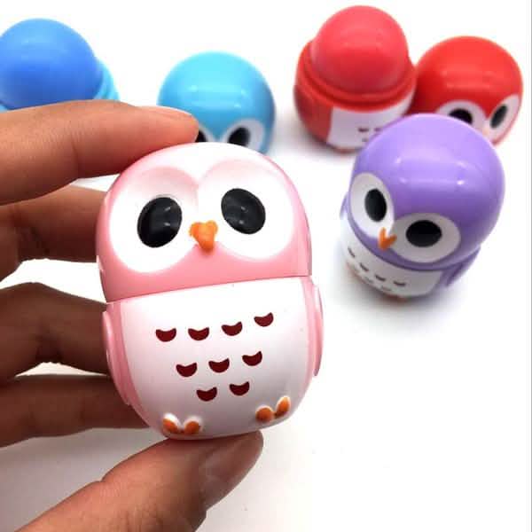 Candy Color Owl Shape Moisturizing Lip Balm-Candy Color Owl Shape Moisturizing Lip Balm
