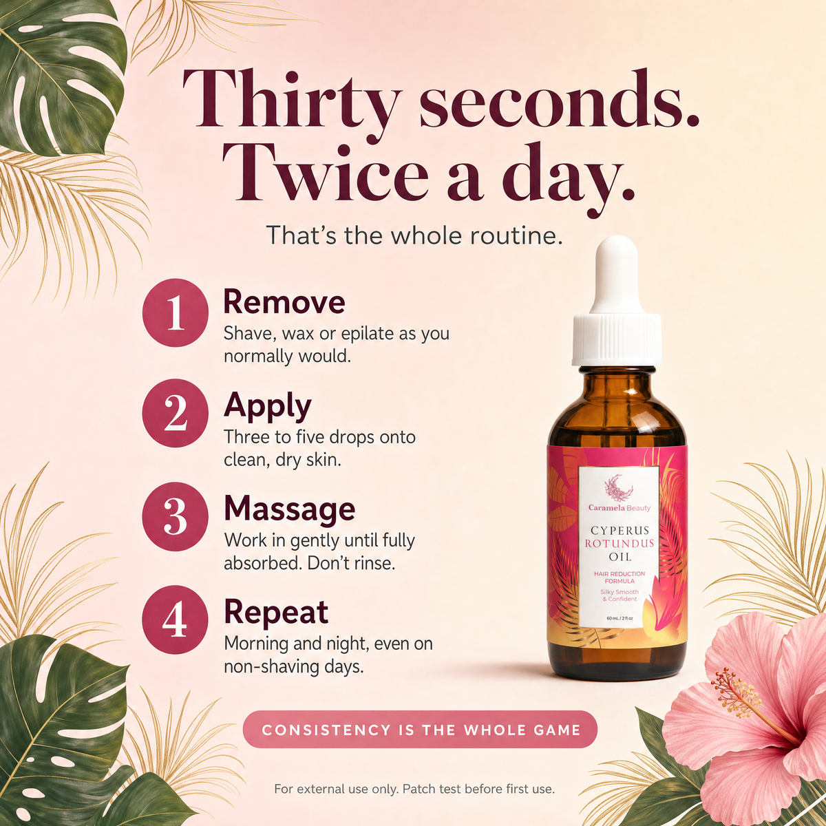Caramela Beauty Cyperus Rotundus Oil for Silky, Smooth-Looking Skin-Caramela Beauty Cyperus Rotundus Oil for Silky, Smooth-Looking Skin