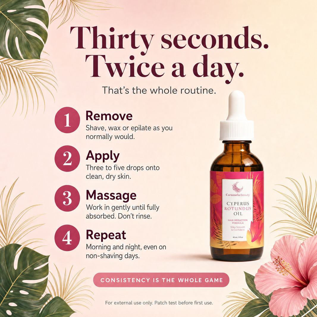 Caramela Beauty Cyperus Rotundus Oil for Silky, Smooth-Looking Skin-Caramela Beauty Cyperus Rotundus Oil for Silky, Smooth-Looking Skin