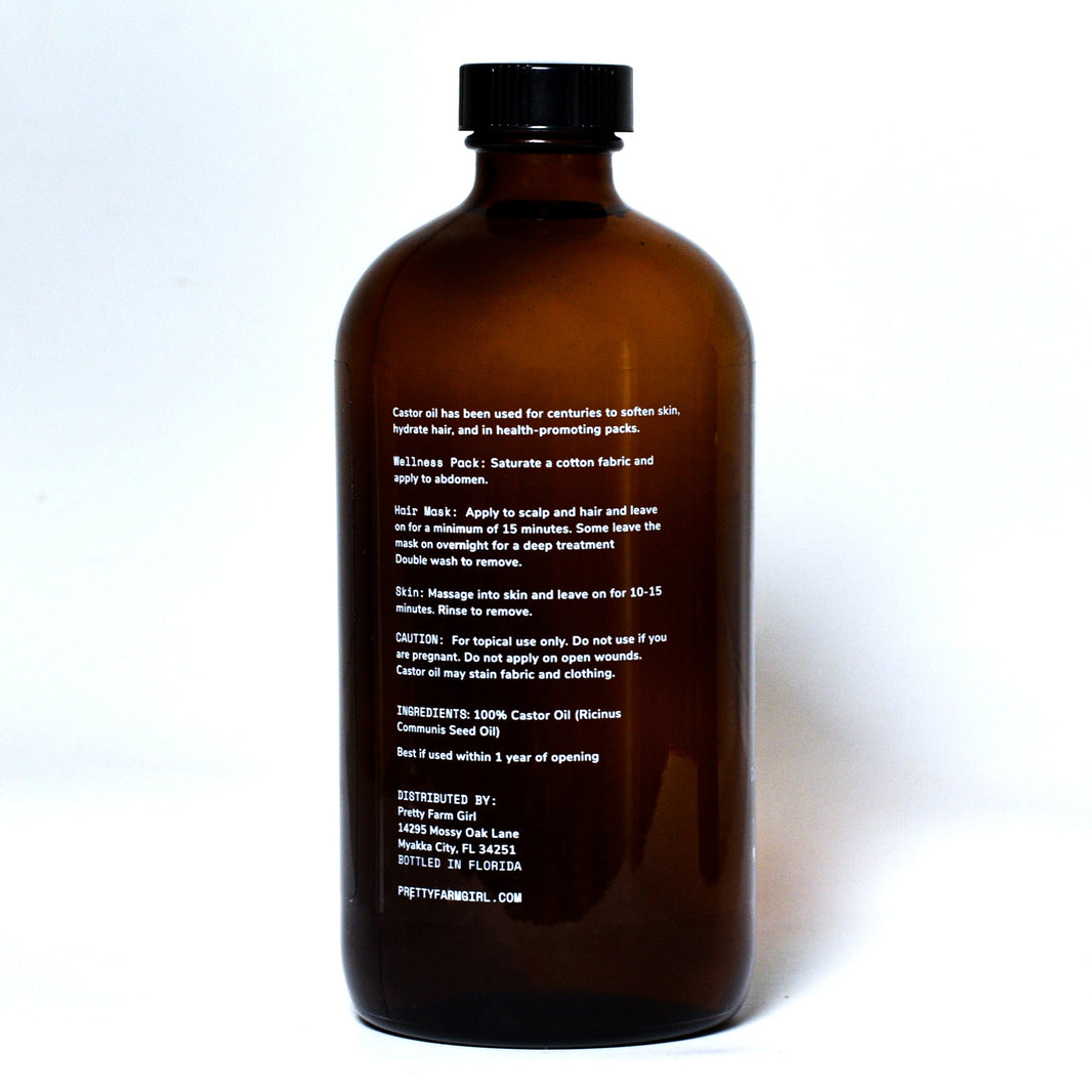 Pure Organic Cold Pressed Hexane-Free Castor Oil-Pure Organic Cold Pressed Hexane-Free Castor Oil