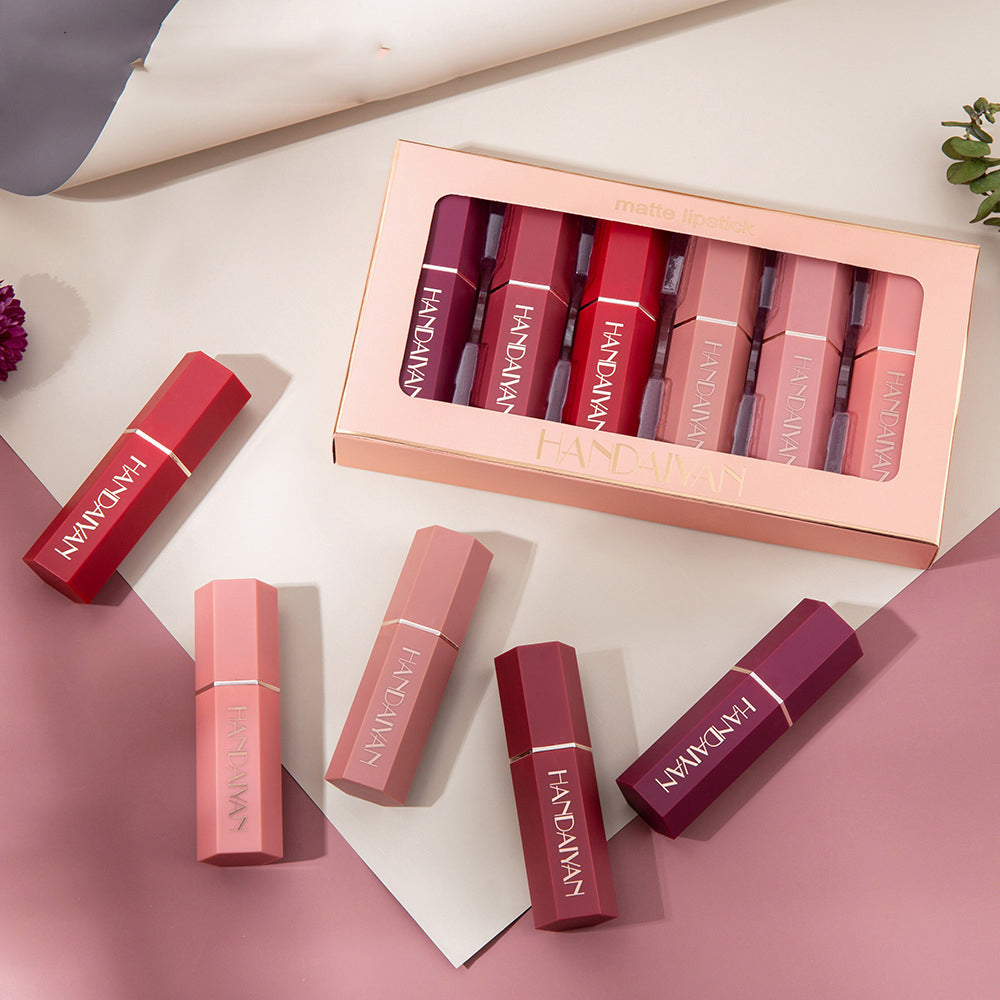 Matte Matte Waterproof Six Lipstick Gift Box Set-45baa43a8416e98cf9c021cf49e2db58