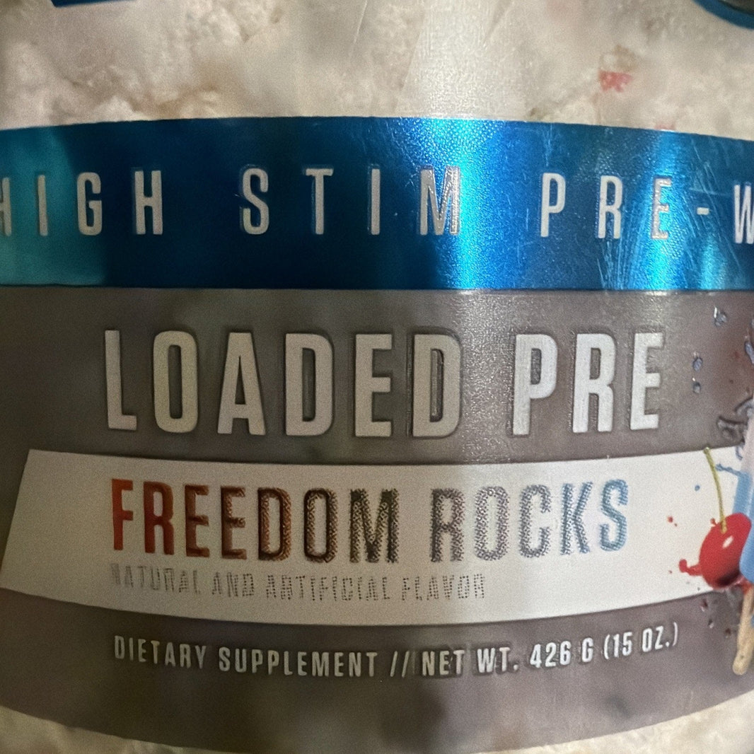RYSE Loaded Pre, Freedom Rocks, 15oz (426 g)supplement BB 11/2026-RYSE Loaded Pre, Freedom Rocks, 15oz (426 g)supplement BB 11/2026