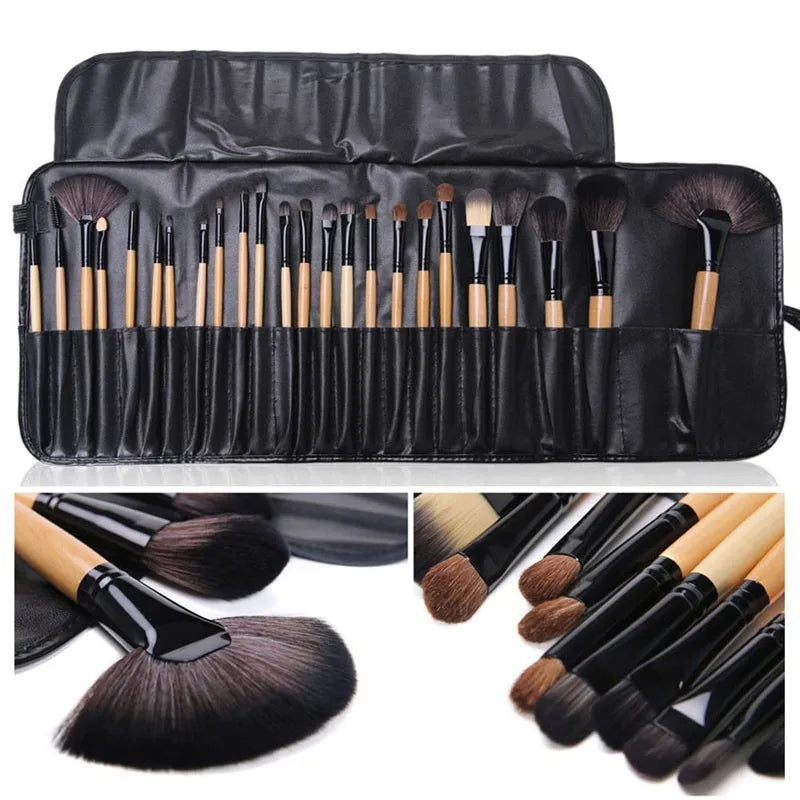 Gift Bag Of 24 Pcs Makeup Brush Sets Professional Cosmetics Brushes Eyebrow Powder Foundation Shadows Pinceaux Make Up Tools-73c0db4da48763e3d881e36585540e9a