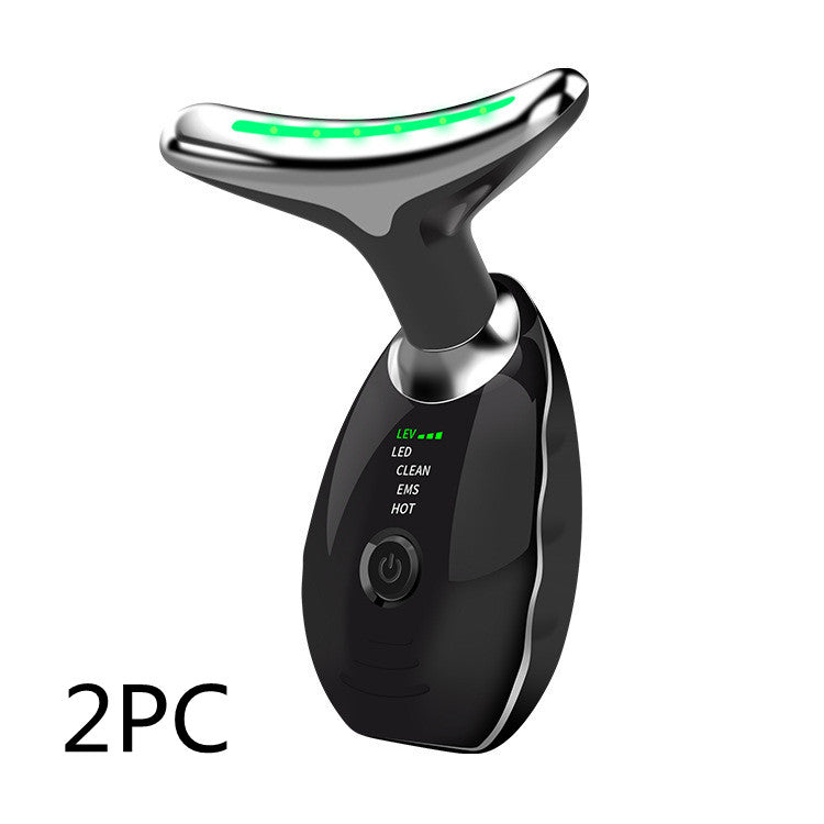 Neck Face Beauty Device Colorful LED Photon Therapy Skin Tighten Reduce Double Chin Anti Wrinkle Remove Lifting Massager-54fdeb58fe5e77d602822f77548c918d