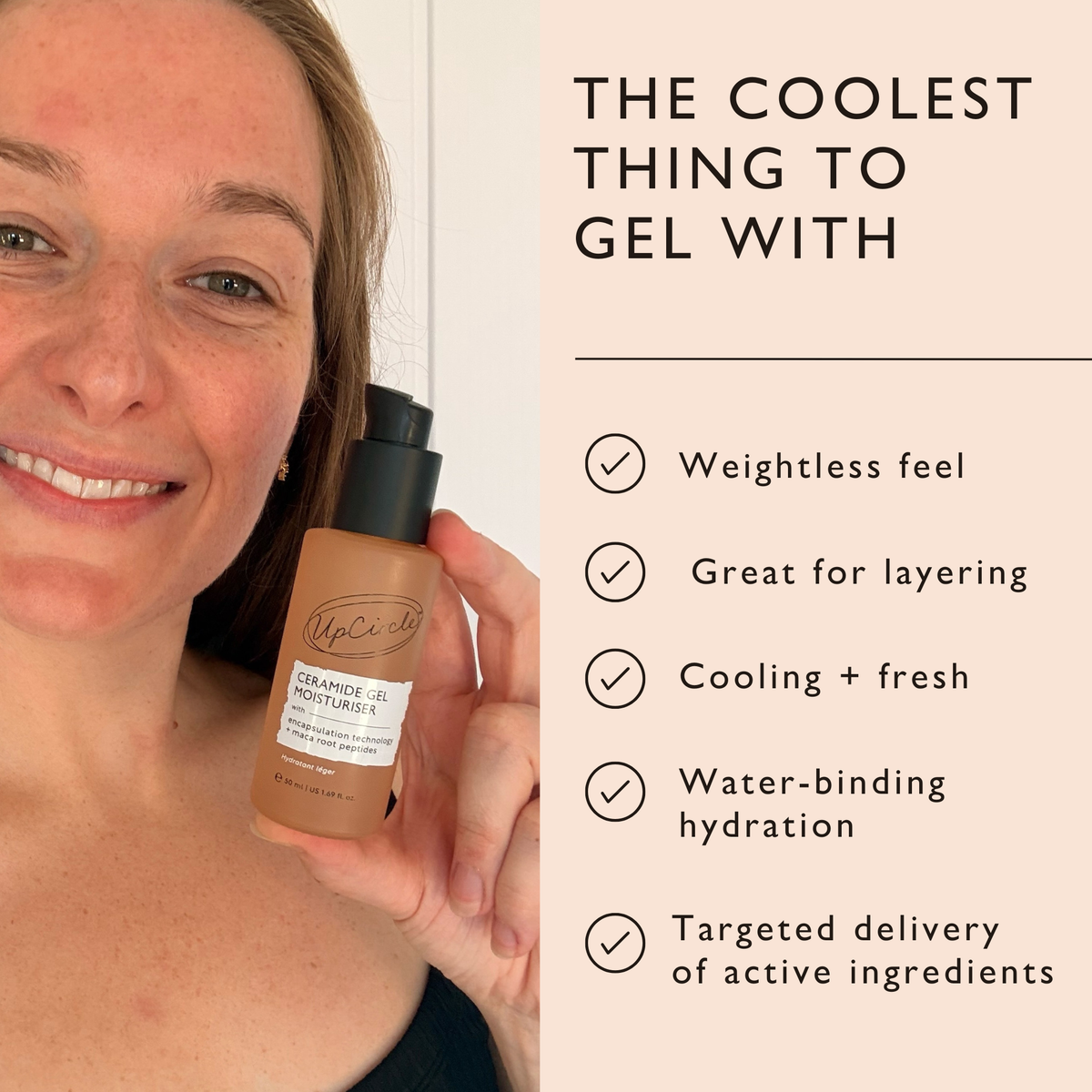 Ceramide Gel Moisturizer with Encapsulation Technology + Maca Root Peptides-Ceramide Gel Moisturizer with Encapsulation Technology + Maca Root Peptides