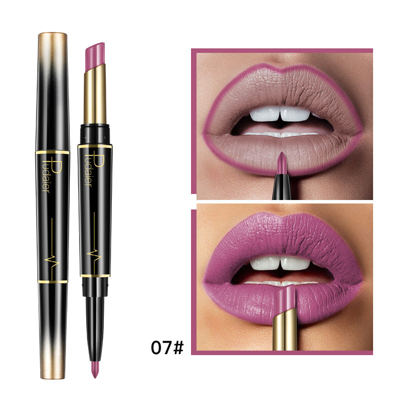 Matte Double-headed Lipstick Lip Liner Lip Lacquer-fff80f36a878a3cc2638a3b31d9e8a96