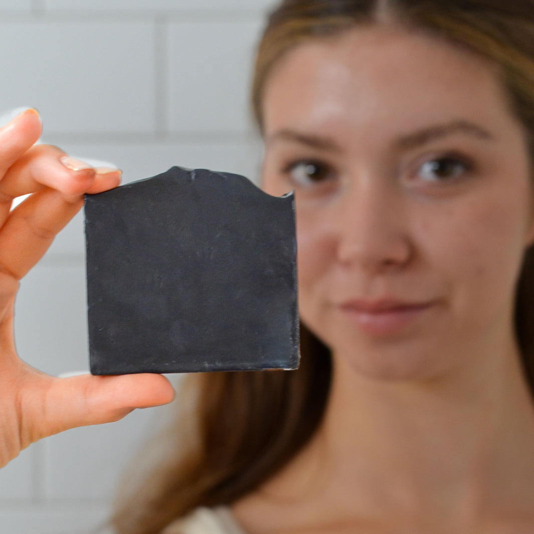 Clarifying Charcoal Bar Handmade Tallow and Goat Milk Soap Bar-Clarifying Charcoal Bar Handmade Tallow and Goat Milk Soap Bar