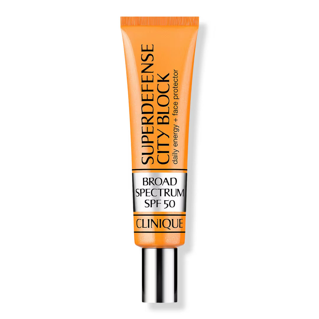 Clinique Superdefense City Block Broad Spectrum SPF 50 Daily Energy + Face Protector 1.35 OZ-Clinique Superdefense City Block Broad Spectrum SPF 50 Daily Energy + Face Protector 1.35 OZ