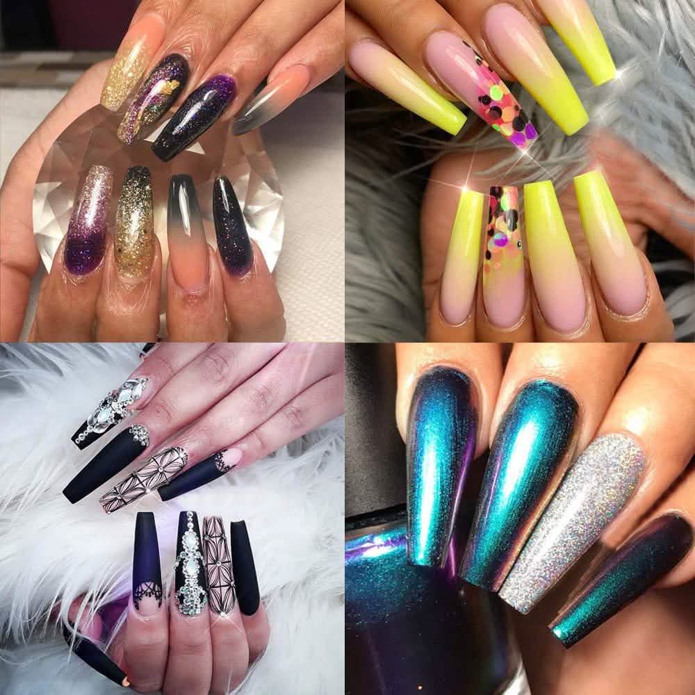 Coffin Long Fake Nails-Coffin Long Fake Nails