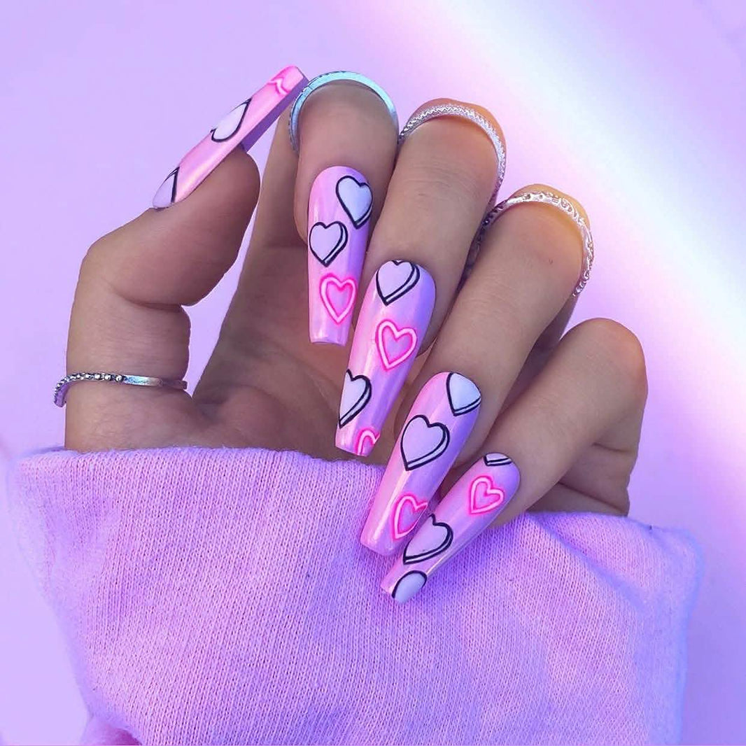 Coffin Long Fake Nails-Coffin Long Fake Nails