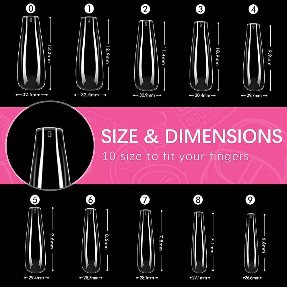 Coffin Long Fake Nails-Coffin Long Fake Nails