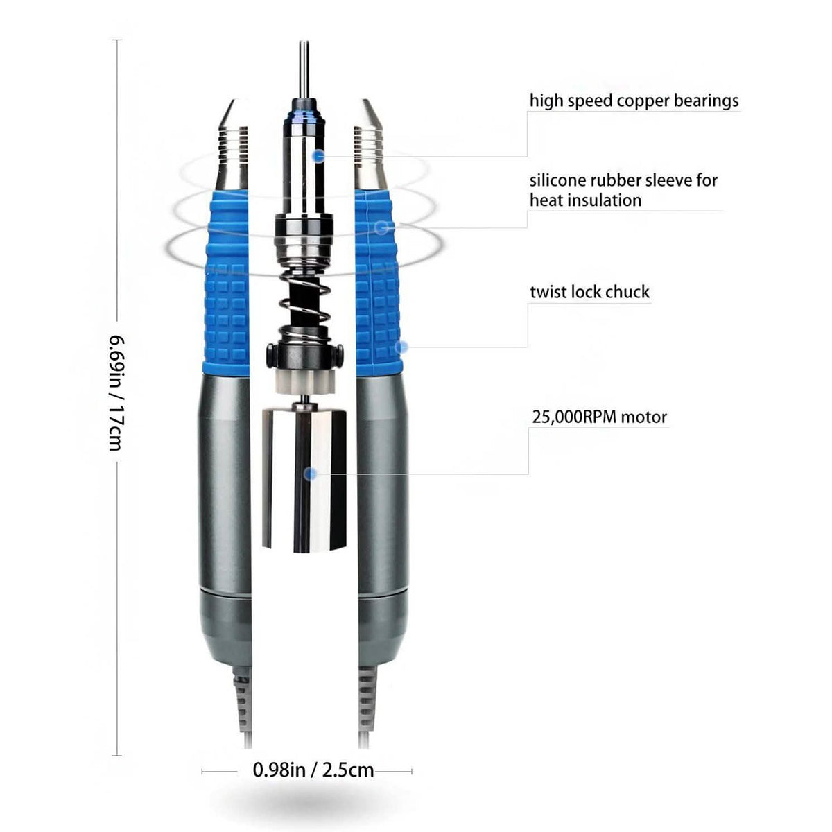 Complete Electric Nail Drill Kit Set Art File Bit Acrylic Manicure Pedicure Band-Complete Electric Nail Drill Kit Set Art File Bit Acrylic Manicure Pedicure Band