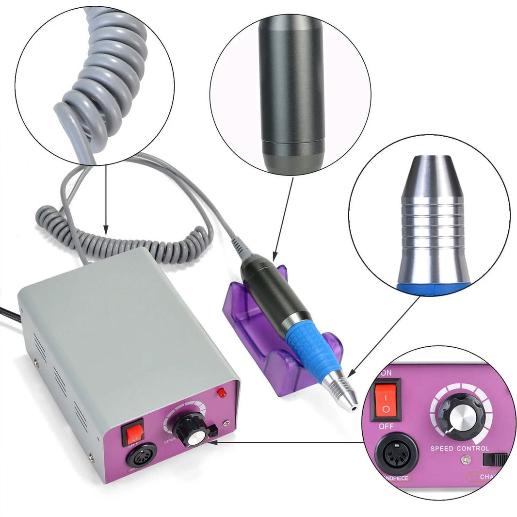 Complete Electric Nail Drill Kit Set Art File Bit Acrylic Manicure Pedicure Band-Complete Electric Nail Drill Kit Set Art File Bit Acrylic Manicure Pedicure Band