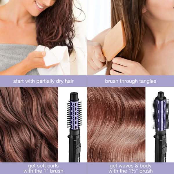 Conair Volume 2-in-1 Hot Air Brush-Conair Volume 2-in-1 Hot Air Brush