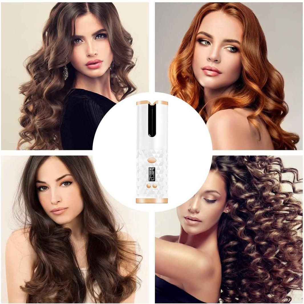 Cordless Automatic Portable Ceramic Barrel Hair Curler-Cordless Automatic Portable Ceramic Barrel Hair Curler