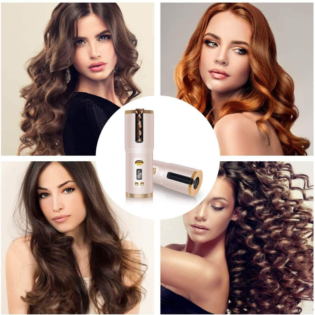 Cordless Automatic Portable Ceramic Barrel Hair Curler-Cordless Automatic Portable Ceramic Barrel Hair Curler