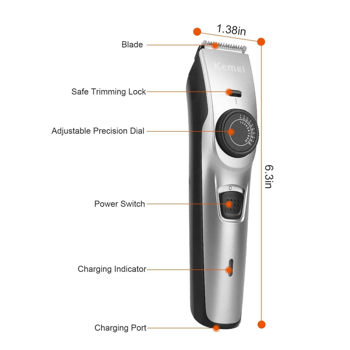 Cordless Beard Trimmer USB Rechargeable Beard Grooming Kit-Cordless Beard Trimmer USB Rechargeable Beard Grooming Kit