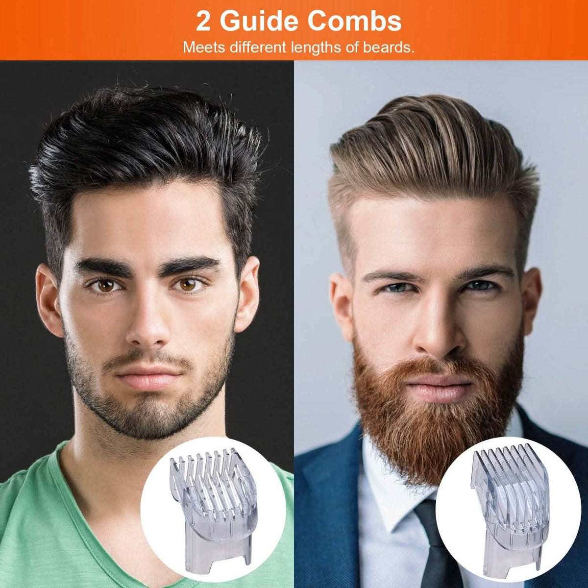 Cordless Beard Trimmer USB Rechargeable Beard Grooming Kit-Cordless Beard Trimmer USB Rechargeable Beard Grooming Kit