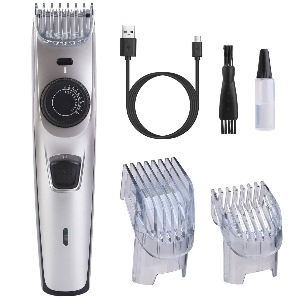 Cordless Beard Trimmer USB Rechargeable Beard Grooming Kit-Cordless Beard Trimmer USB Rechargeable Beard Grooming Kit