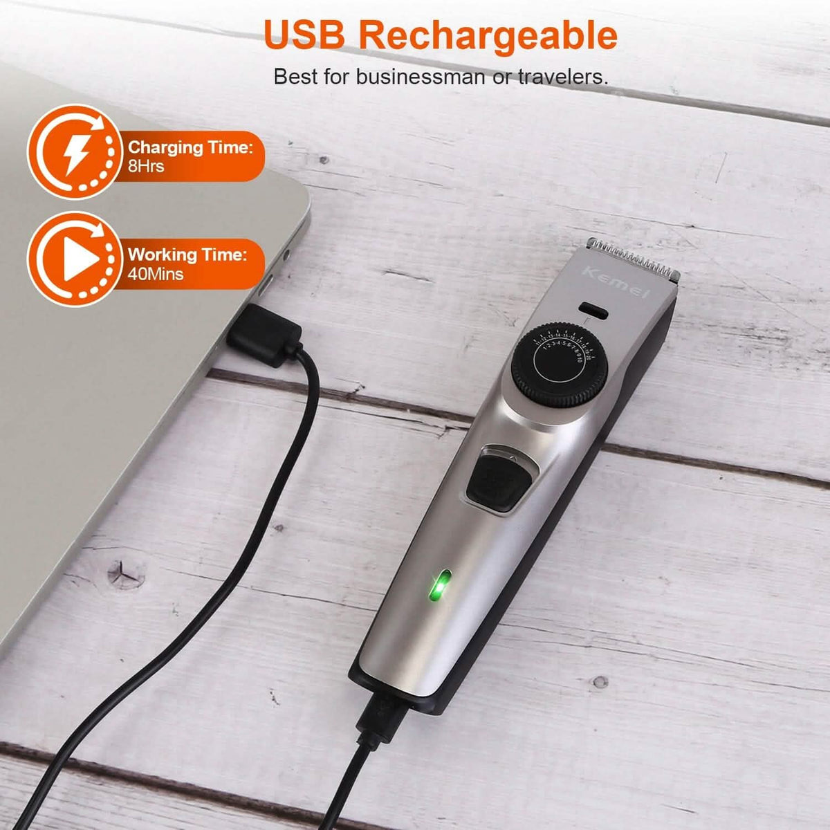 Cordless Beard Trimmer USB Rechargeable Beard Grooming Kit-Cordless Beard Trimmer USB Rechargeable Beard Grooming Kit