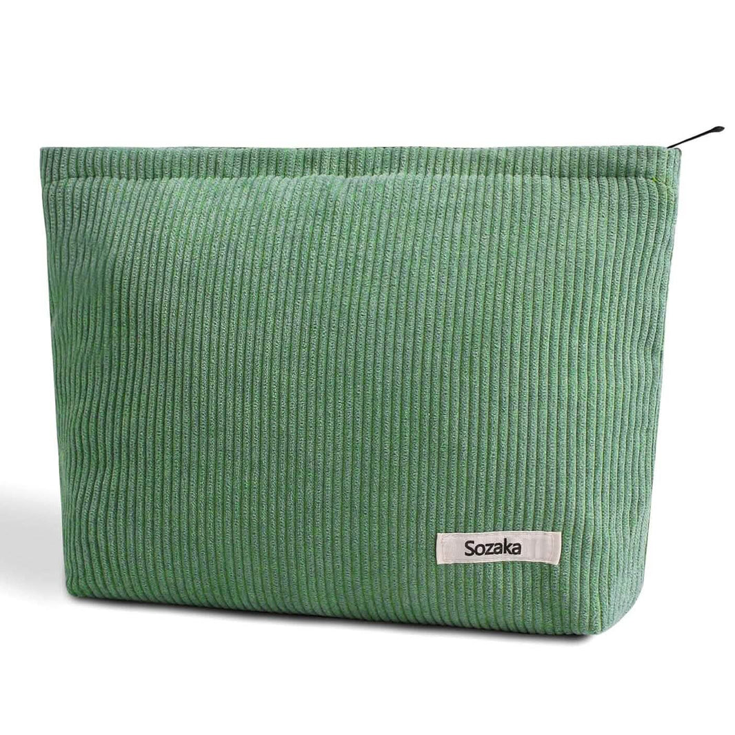 Corduroy Travel Makeup Bag, Large Capacity Travel Wash Bag-Corduroy Travel Makeup Bag, Large Capacity Travel Wash Bag