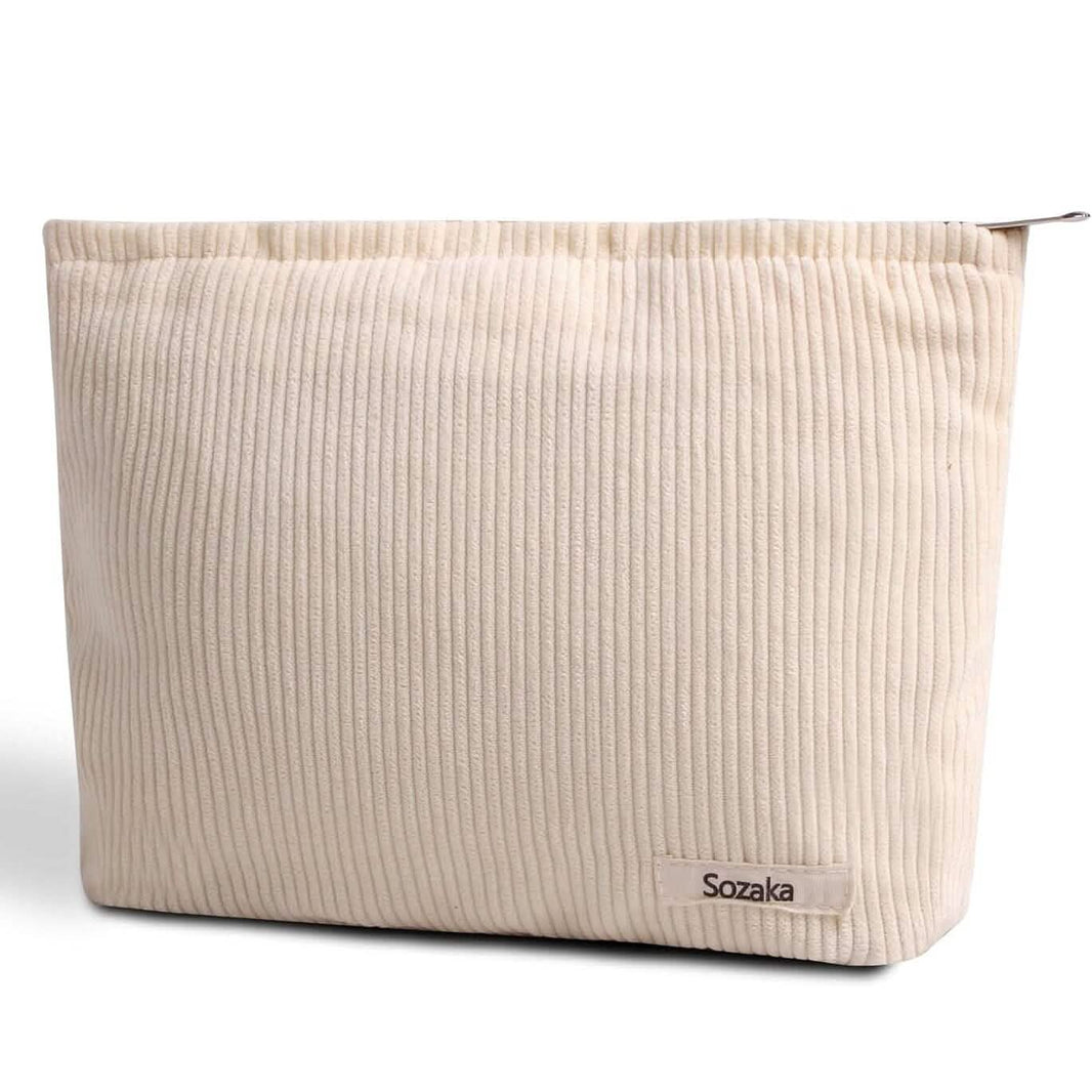Corduroy Travel Makeup Bag, Large Capacity Travel Wash Bag-Corduroy Travel Makeup Bag, Large Capacity Travel Wash Bag