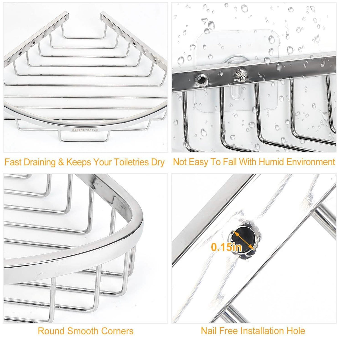 Corner Shower Caddy Shelf-Corner Shower Caddy Shelf