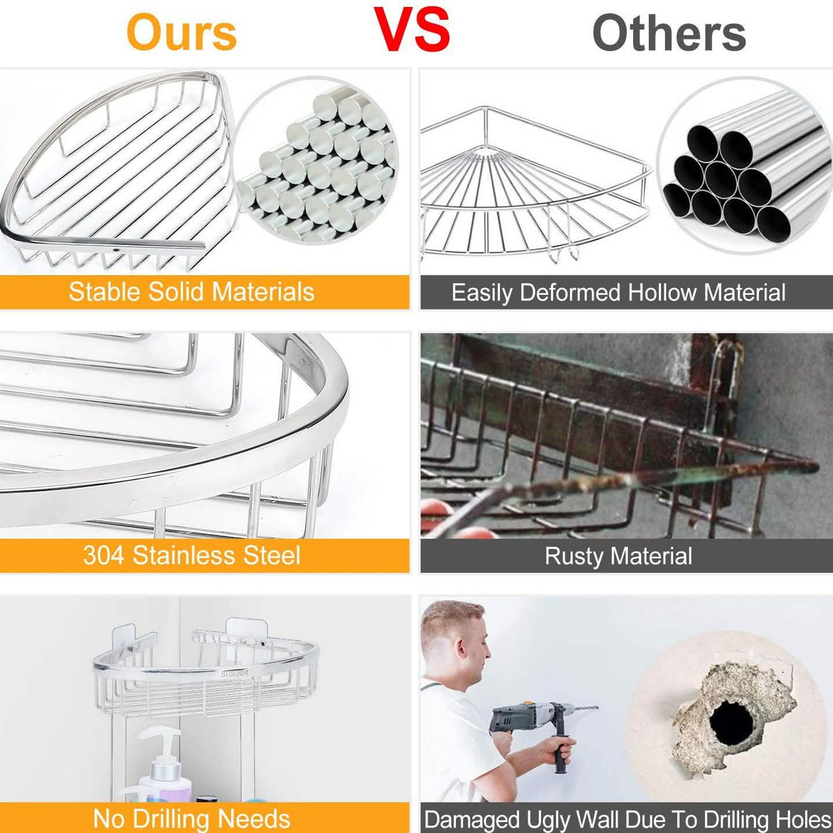 Corner Shower Caddy Shelf-Corner Shower Caddy Shelf