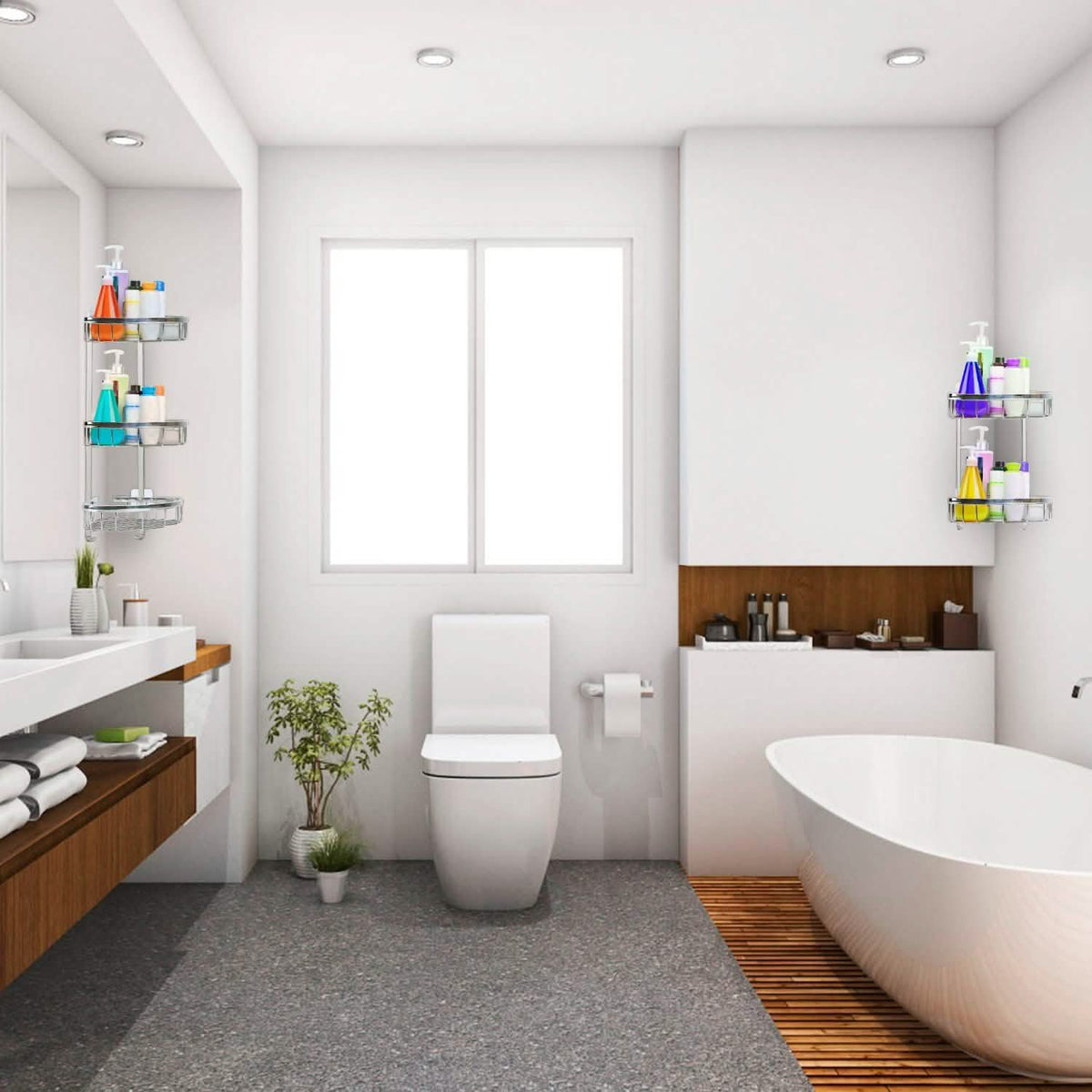 Corner Shower Caddy Shelf-Corner Shower Caddy Shelf