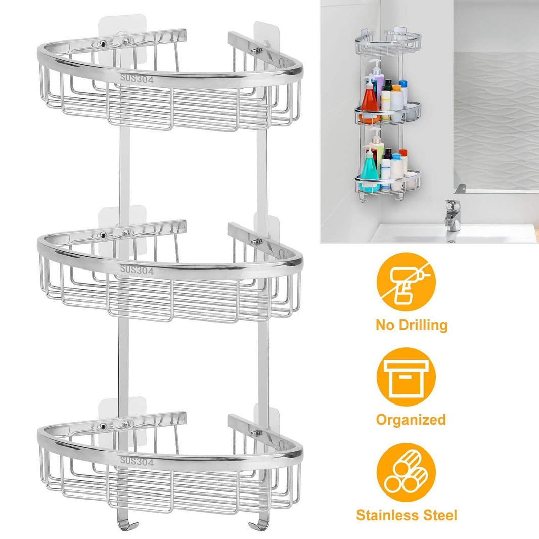 Corner Shower Caddy Shelf-Corner Shower Caddy Shelf
