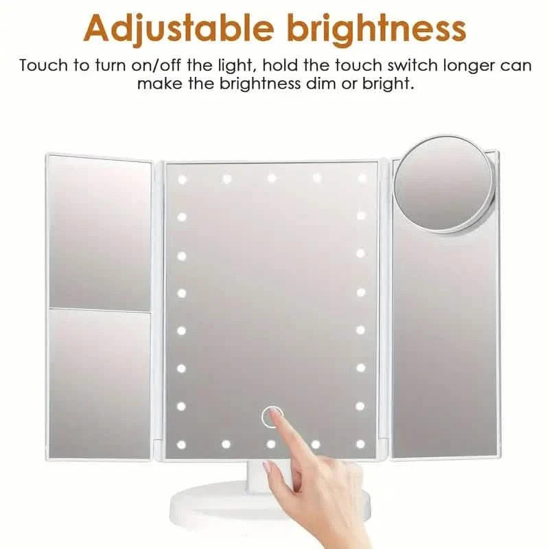 Cosmetic Mirror with Lights and 10X Magnification-Cosmetic Mirror with Lights and 10X Magnification
