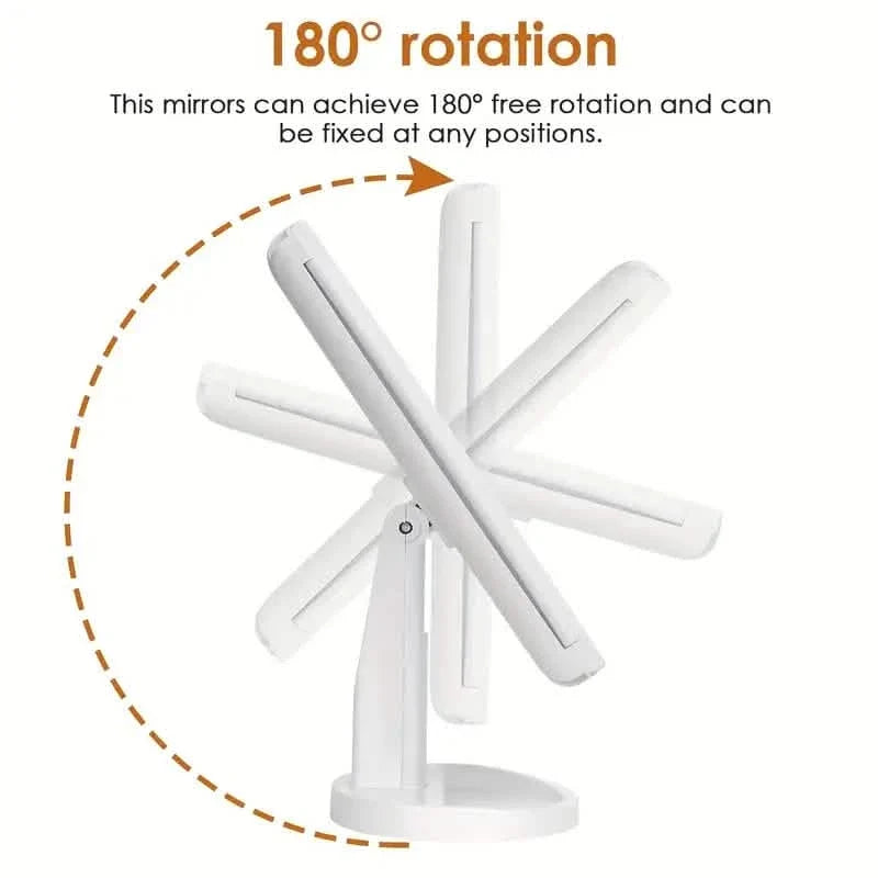 Cosmetic Mirror with Lights and 10X Magnification-Cosmetic Mirror with Lights and 10X Magnification