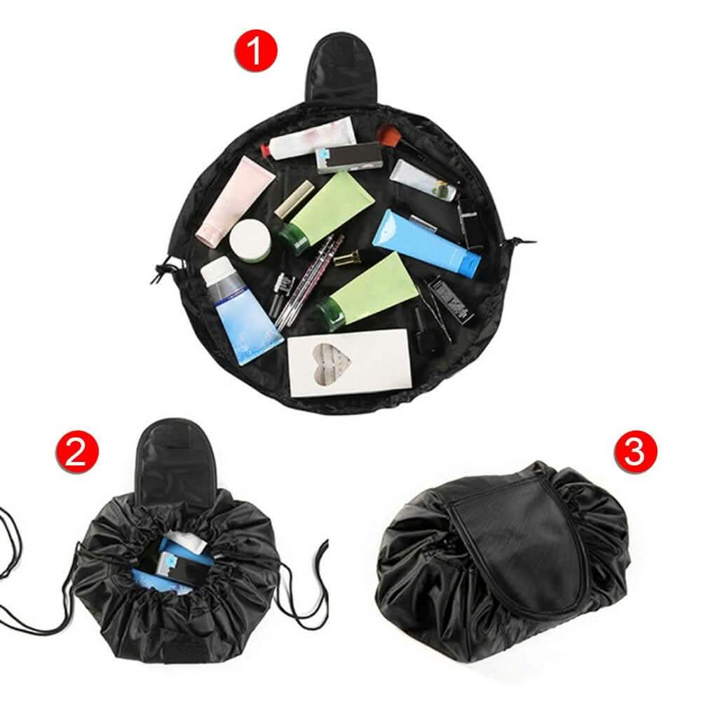 Cosmo Cinch and Go Drawstring Travel Makeup Bag-Cosmo Cinch and Go Drawstring Travel Makeup Bag