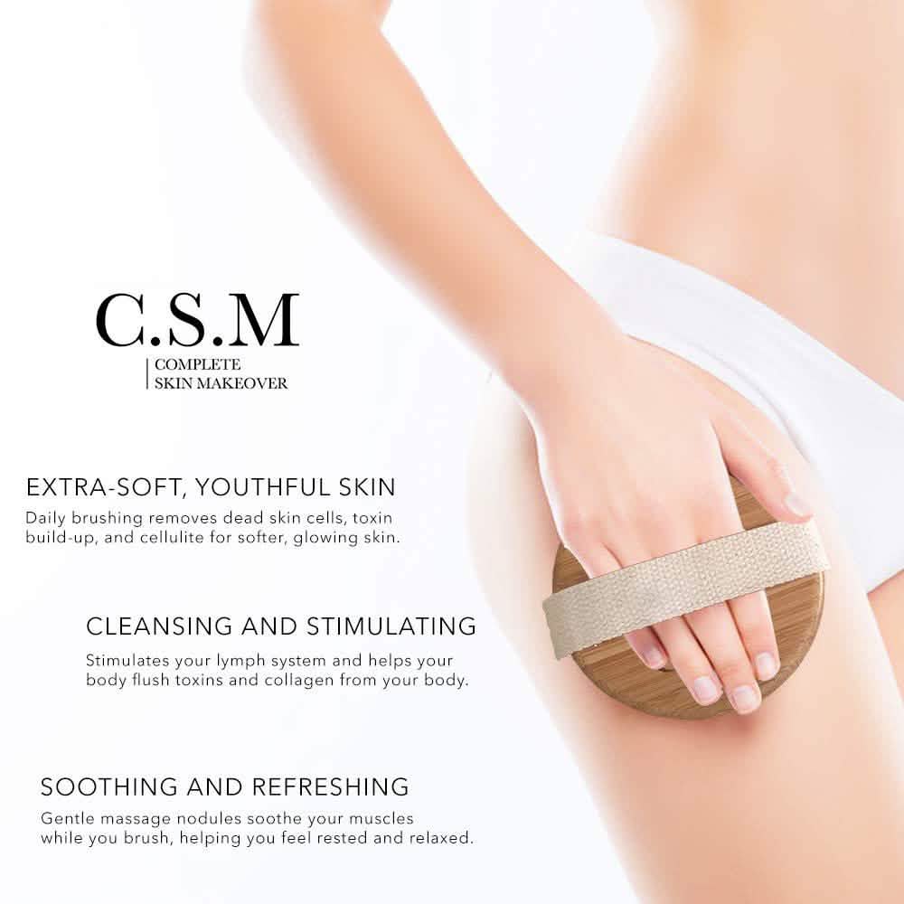 C.S.M. Body Brush for Wet or Dry Brushing-C.S.M. Body Brush for Wet or Dry Brushing