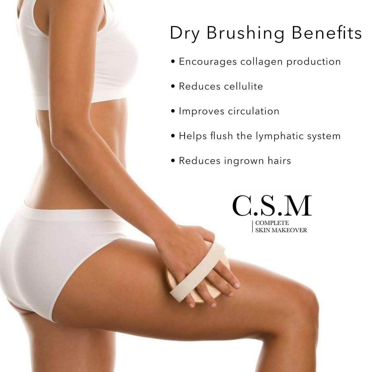 C.S.M. Body Brush for Wet or Dry Brushing-C.S.M. Body Brush for Wet or Dry Brushing